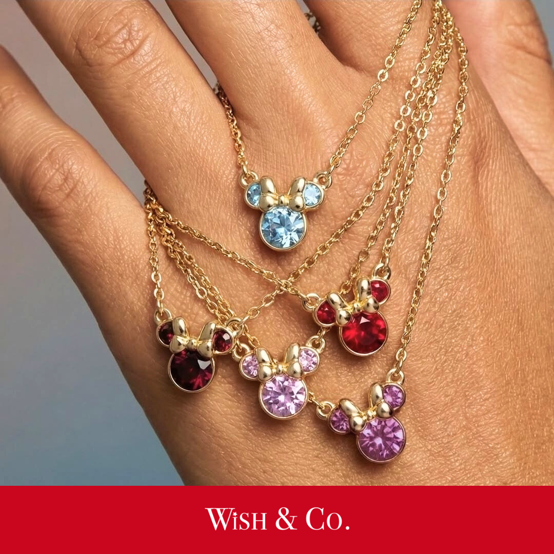 Couture Kingdom Minnie Mouse Lucky stone necklace